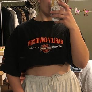 Harley Davidson Cropped Tee
